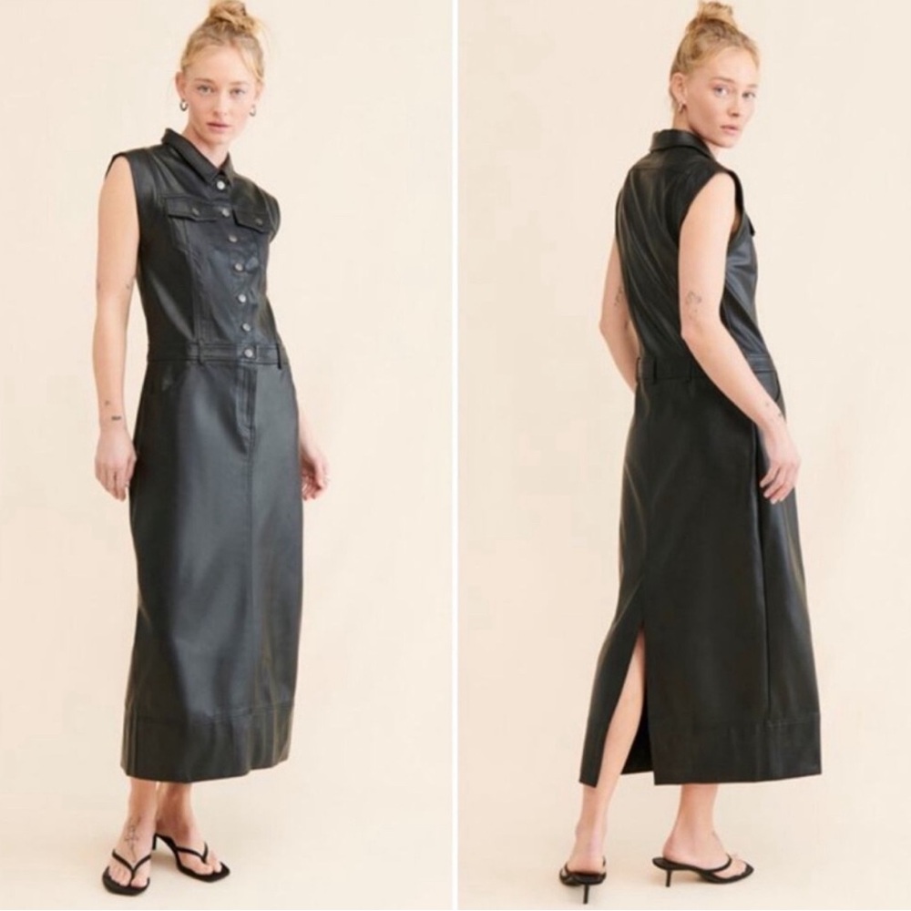 Free People vegan Leather dress